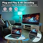 TTQ Wireless HDMI Transmitter and Receiver, 4K Decode 1080P Output, Wireless HDMI Sender Extender, Metal Housing, LED Display, 100FT Range, 2.4G&5G, for PC/DV/HDTV/Projector/TV Box - Image 2