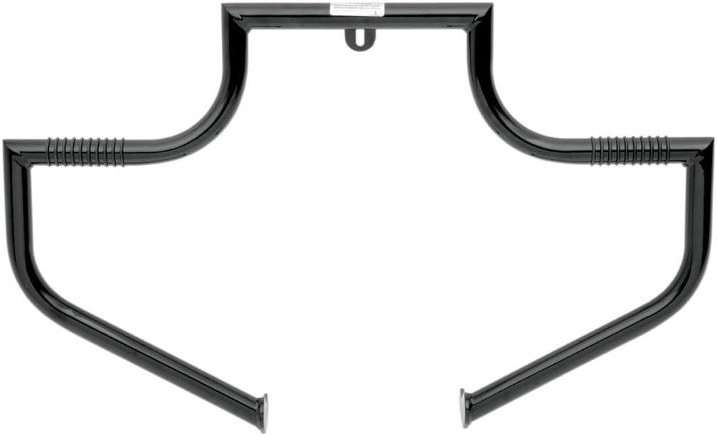 LINDBY BL104-1 Gloss Black Front Linbar Highway Bar (Fits 1991-2016 Harley-Davidson Dyna Models With Forward Controls)