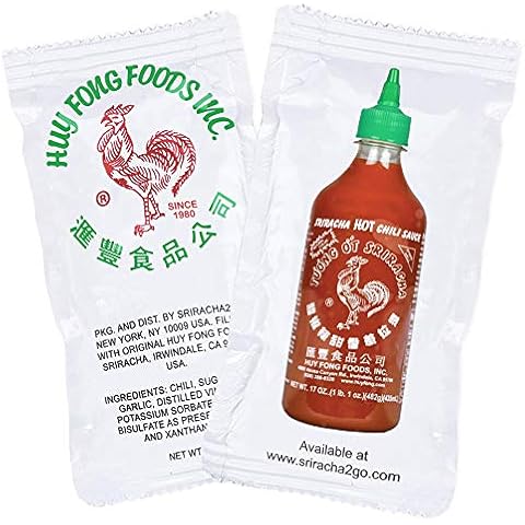 Sriracha2Go - Huy Fong Foods Sriracha Chili Hot Sauce Packets (200-Pack) Cover