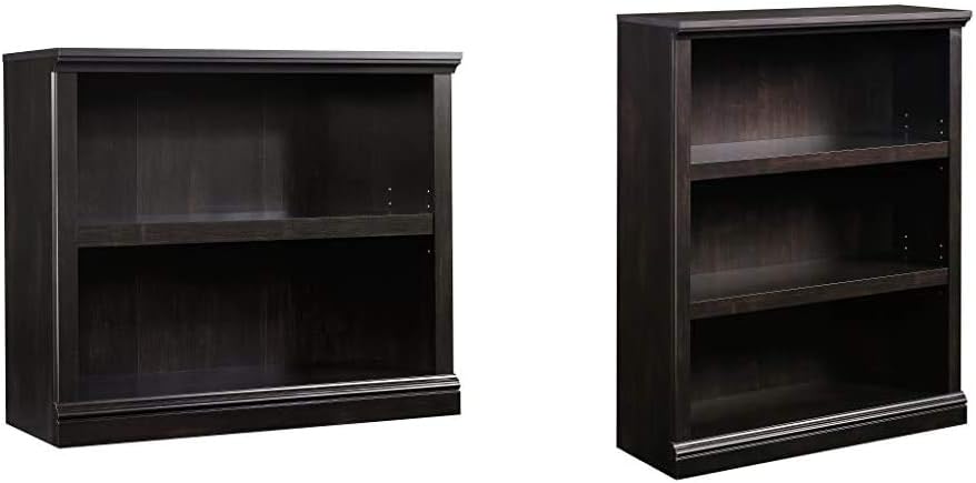Sauder Miscellaneous Storage Bookcases/Book Shelves, Estate Black Finish