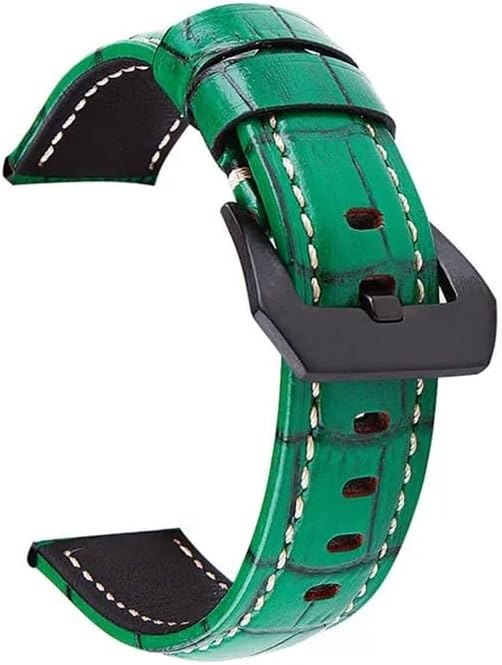 Retro Bamboo Stripe Strap 20m 22mm 24mm Large Dial Watch Accessories Bracelet Black Needle Buckle
