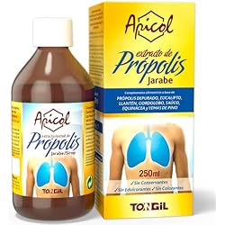 Epi Oficina Jarabe para la Tos con Própolis, Yemas de Pino y Equinácea - Alivio de la Tos Seca y Expectorante Elimina Flemas - Sin Edulcorantes y Sin Conservantes - 250 ml de Apicol Tongil