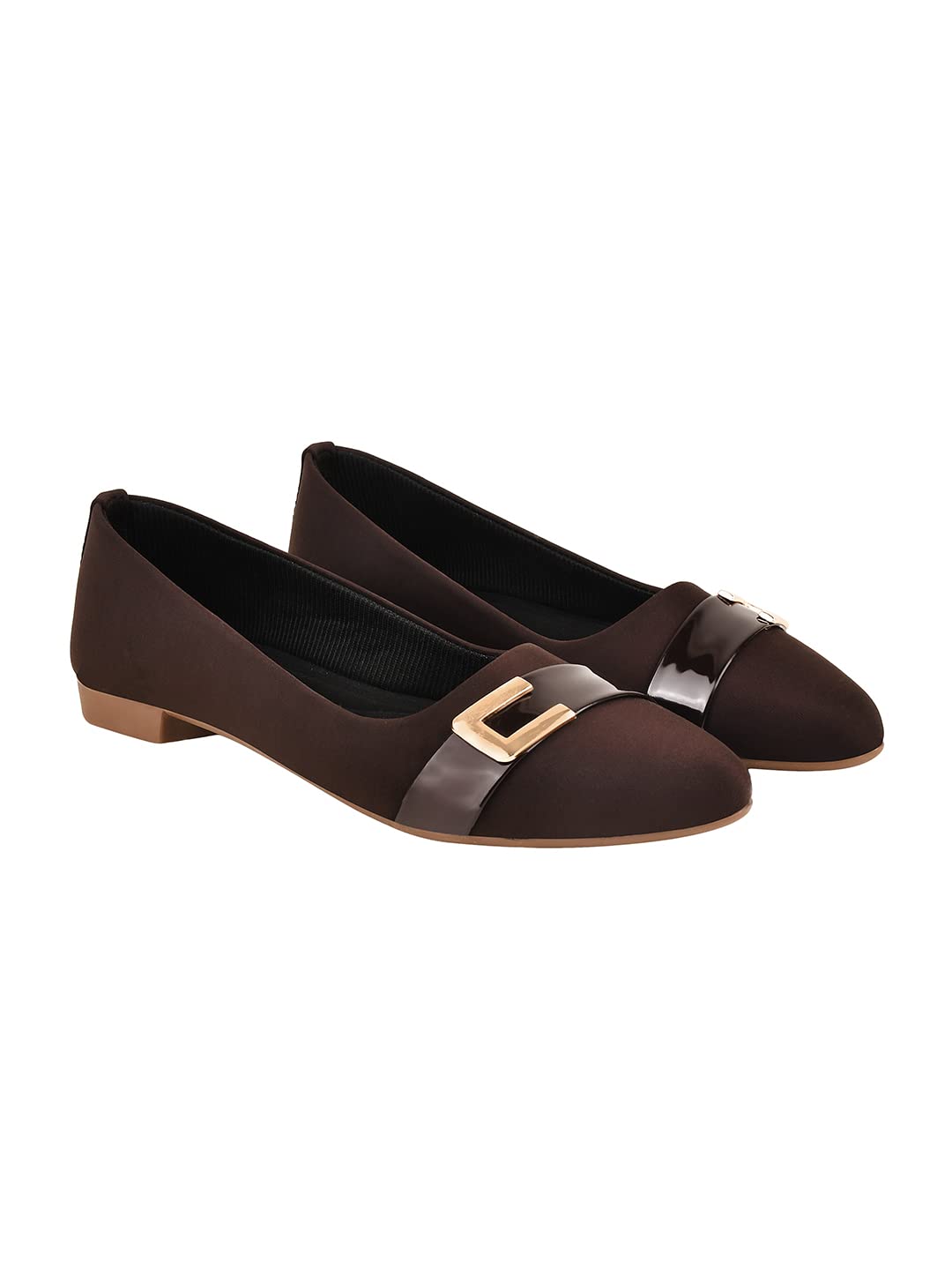 Shoetopia Comfortable Stylish Brown Ballerinas for Women & Girls /UK4 (B0BYP7K4WR) Amazon Price History, Amazon Price Tracker