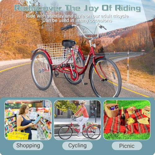 Betterland 26 Inch Cruiser Tricycle