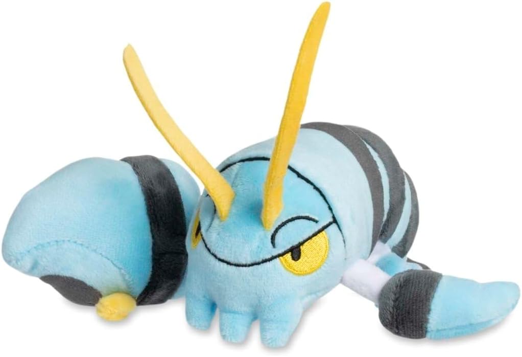 Pokémon Center: Clauncher Sitting Cuties Plush, 4 ¾ Inch
