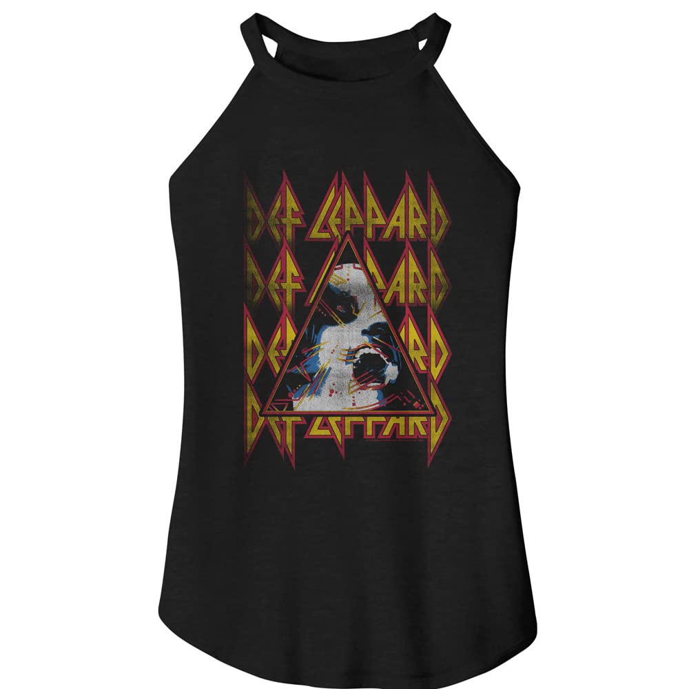 Def Leppard T Shirt 80s Classic Rock Hysteria Ladies Sleeveless Rocker Tank Womens Tank Tops Vintage Style Graphic Tees