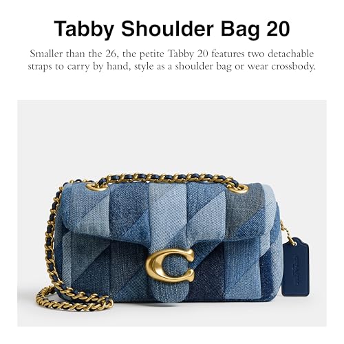 Coach Tabby Shoulder Bag 20 Patchwork, B4/Denim Multi2
