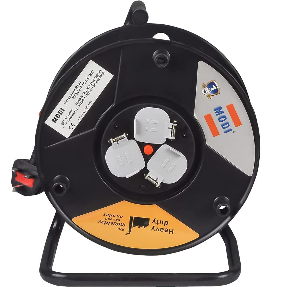 Cable Reel Heavy Duty 25Mtr Extension 2 * 1.5 25M HWW1003