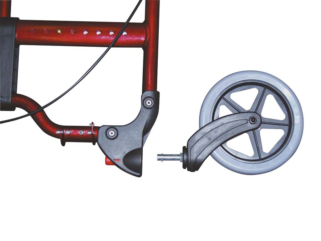 Drive Medical metallic Rollator Diamond Deluxe, rot