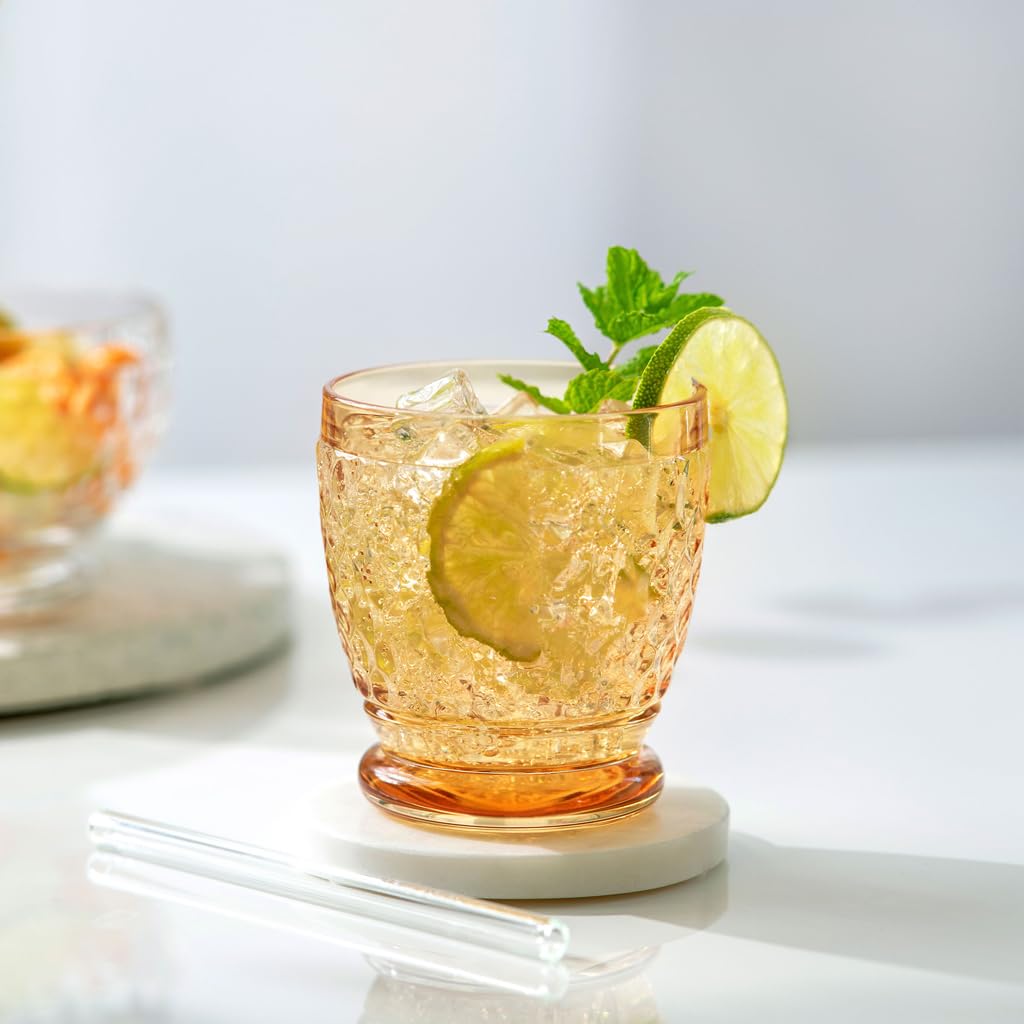 Villeroy & Boch - Boston Saffron Tumbler, 200 ml, Crystal Glass Tumbler for hot and Cold Drinks Dishwasher-Safe, Yellow - Image 2