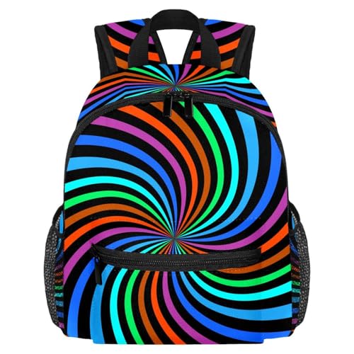Petit sac à dos en spirale coloré de 10x4x12 inches pour le quotidien
