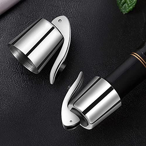 Youtai 2 Pack Reusable Stainless Steel Wine Bottle Plug with Silicone Bottle Sealer, Vacuum Expanding Beverage Bottle Stopper to Keep Wine Fresh - Image 2