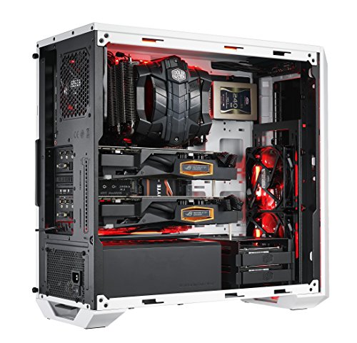 Cooler Master MasterBox 5 White with Dark Mirror Front Panel Case per PC 'ATX, microATX, Mini-ITX, USB 3.0, con Finestra Laterale' MCX-B5S2-WWNN-01