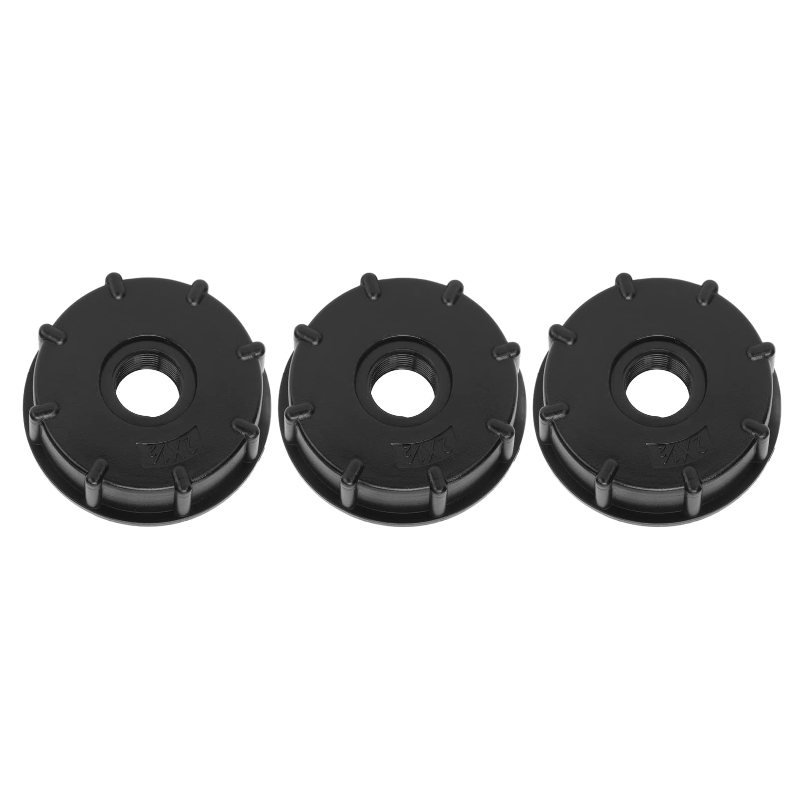 Yctze Set Raccordo Serbatoio IBC, Connettore a Filettatura Grossa 60mm, | 3 pezzi, materiale ABS resistente, guarnizione incorporata, tenuta ermetica