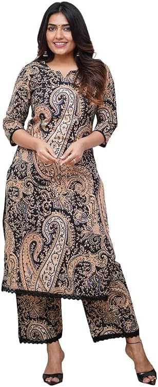 Women Printed Straight Kurta and Pant Set