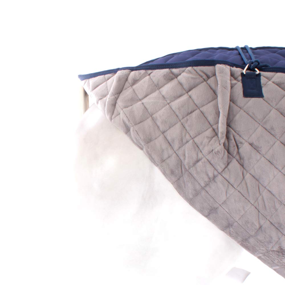 Weatherbeeta Comfitec Deluxe Diamond - Manta para Cama de Matrimonio (Cuello estándar), Color Azul Marino, 6'