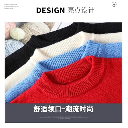 Mens Sweater Cashmere Knitwear Thick Warm Men Pullover Pull Homme Casual Tops2