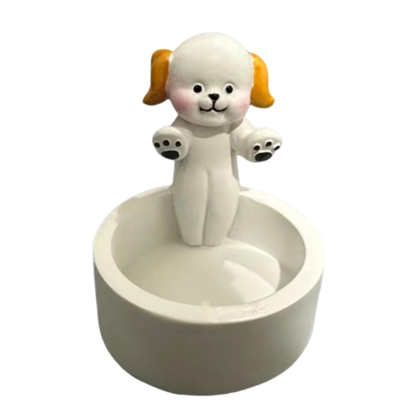 Portacandele per Cani, Portacandele con Zampe riscaldanti per Cani, Decorazione portacandele per tè Forma di Coniglietto dei Cartoni Animati, Regalo per Gli Amanti dei Cani