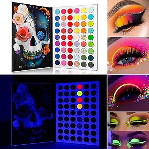DE'LANCI La Catrina Makeup Pallet Glitzer Lidschatten Palette Bunt Cover