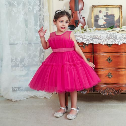 Baby Girls Dress Toddler Party Dress Cute Church Baptism Birthday Party Formal Dress2