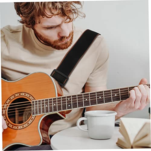 Murezima Sangle de Guitare Coton Confort en Cuir Extré - Les Beatles, Paul McCartney, John Lennon, RIngo Starr, George Harrison Murezima Sangle de Guitare Coton Confort en Cuir Extré – Image 4