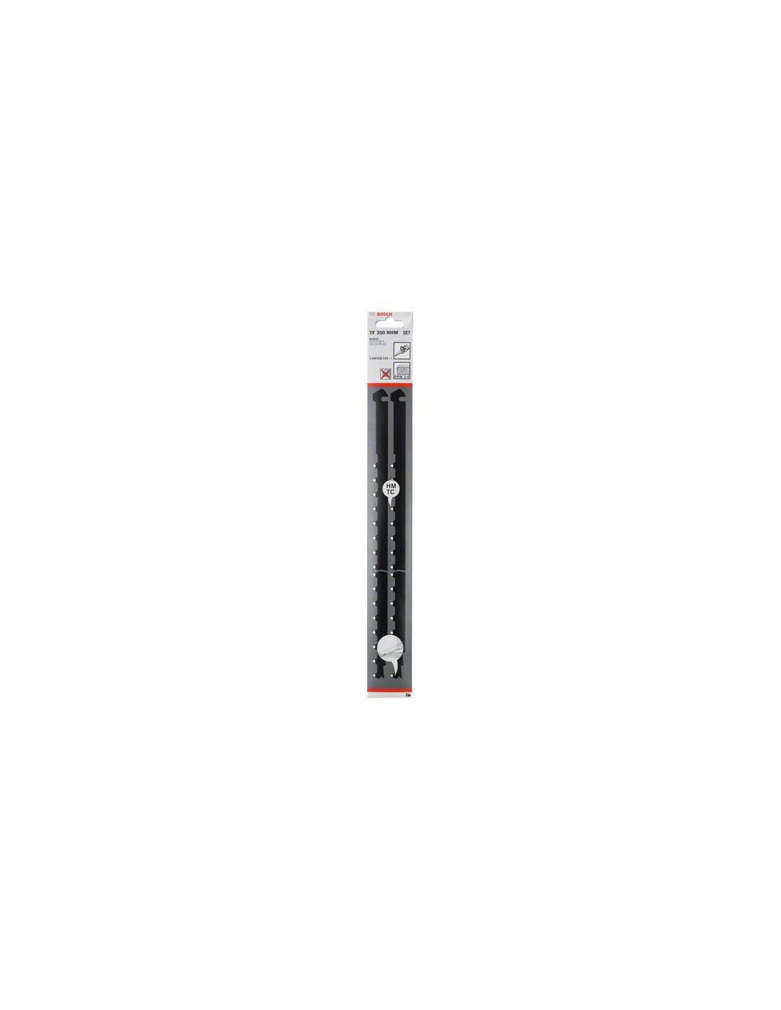 Bosch TF 350 NHM - Set di 2 lame per sega in metallo duro, diversi materiali (carburo di tungsteno), 2 pezzi