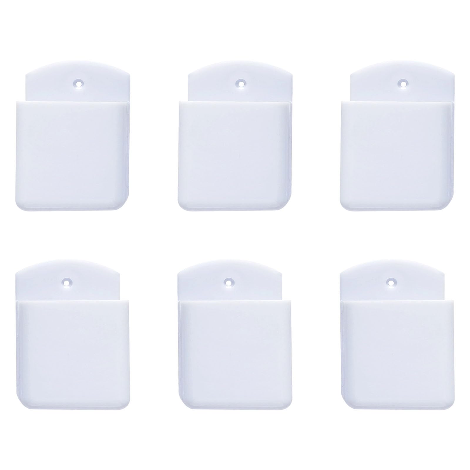 YWLUUOO Of 6 Universals Wall Mount Remote Organizers for Remotes Keys Strong Adhesive Mount Easy Installion Holder