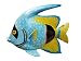 LARGE 10" x 7.5" ACRYIC RESIN DECORATIVE INDOOR/OUTDOOR TROPICAL FISH WALL DECOR