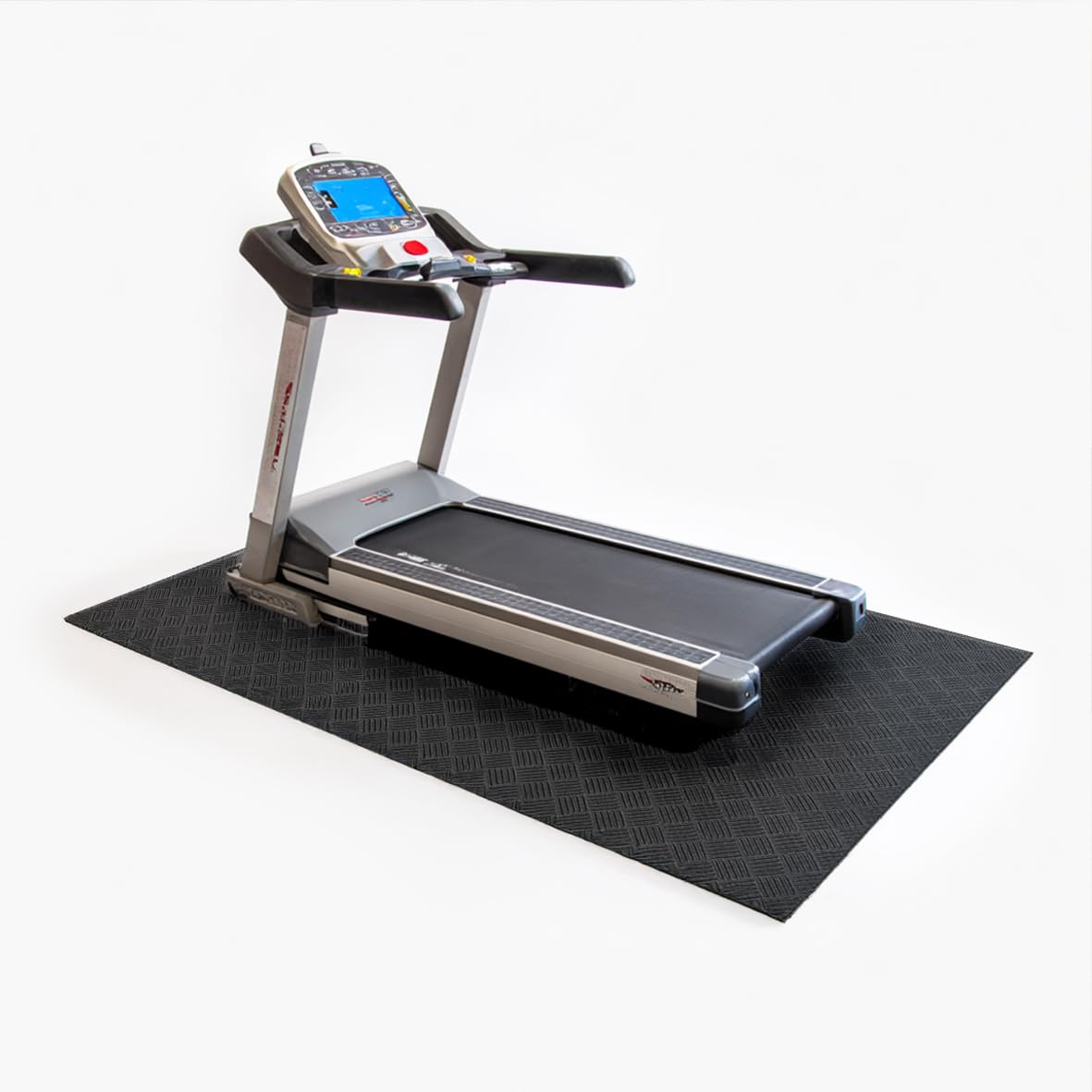 Nicoman Treadmill Mat, Heavy Duty Exercise Equipment Mat, Non-slip Treadmill, Indoor Bike, Home Gym Floor Protection (Black, 170 x 80 cm)