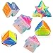 D-FantiX QY Toys Jelly Cube Set, 6 Pack Speed Cube Set 2x2 3x3 4x4 Pyramid Skewb Ivy Cube- QY Toys Qidi S Warrior W Qiyuan Qiming Puzzle Cubes Bundle for Kids Adults