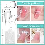 Biutee Nail Stamping Plates Set 15PCS Nail Art Stamper Scraper Nail Stamp Plates Kit with Storage Bag Gift Box Nail Stamp Template Kit Lace Flower Butterfly Star Holiday Valentine Design - Image 3