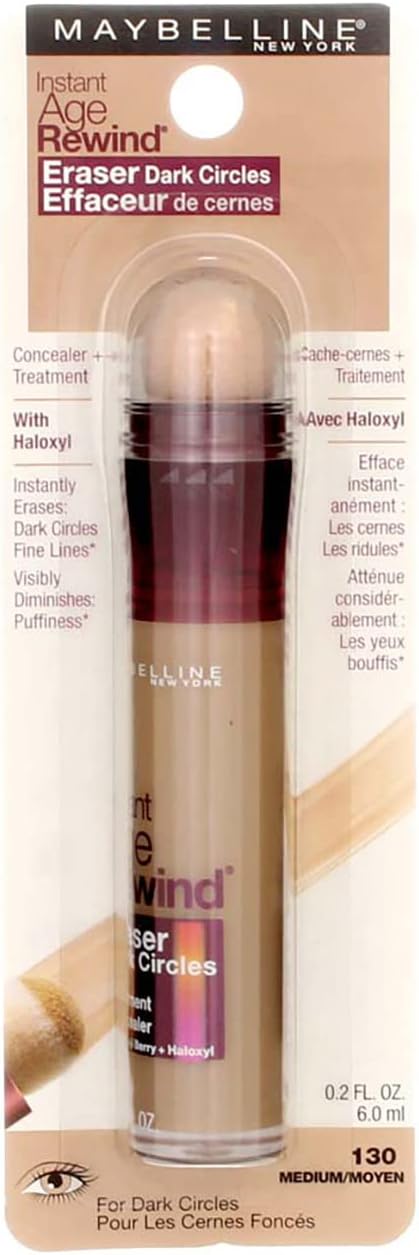 Instant Age Rewind Eraser Dark Circles Treatment Concealer, Medium .2 oz (Pack of 4)