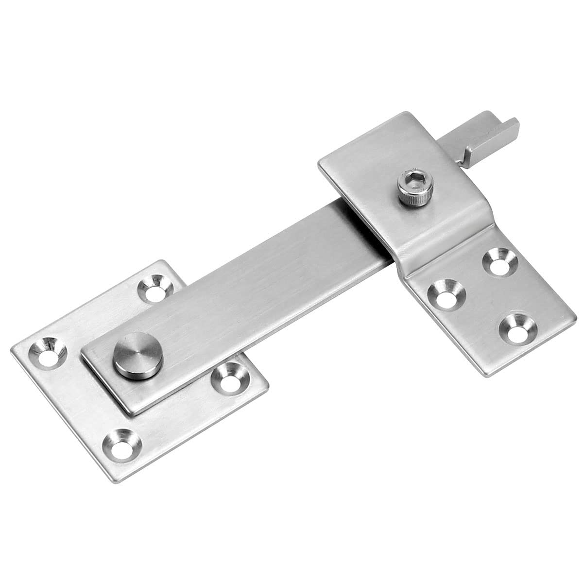 JUGREAT6" 304 Stainless Steel Gate Latch Lock,Rustproof Waterproof Fence Gate Latch Barn Door Flip Hardware Farm Lock,Heavy Duty Double Gate Latch Hardware for Wooden Fence, Shed, Cabinet,Farm Gates