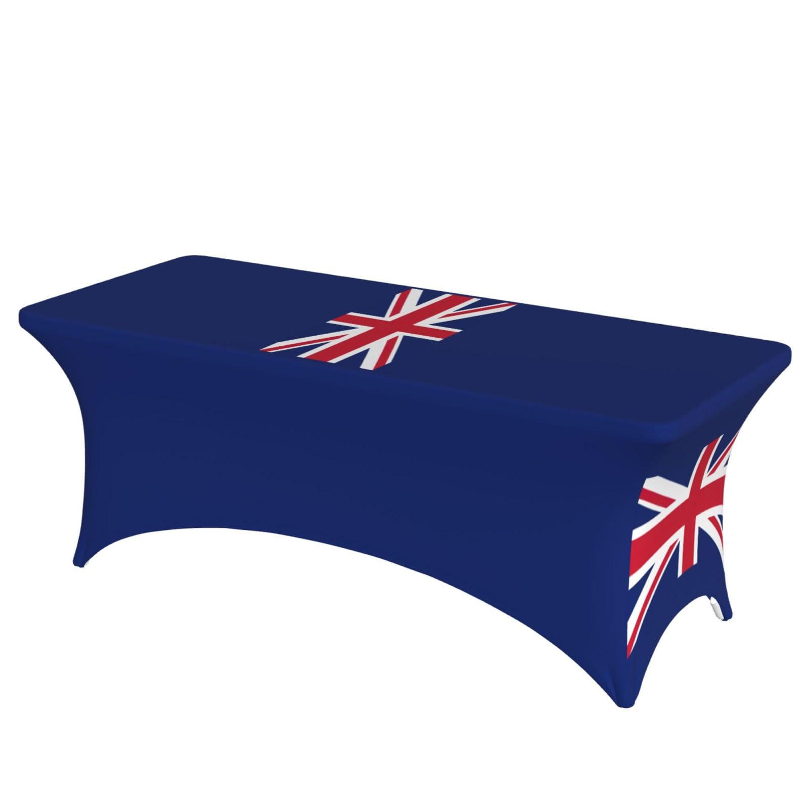 AYYQWE British Flag Print Elastic Rectangular Tablecloth For Banquet Outdoor Picnics Office Table Cover