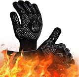 HFLYJPYW BBQ Grill Gloves Heat Resistant 14… product image