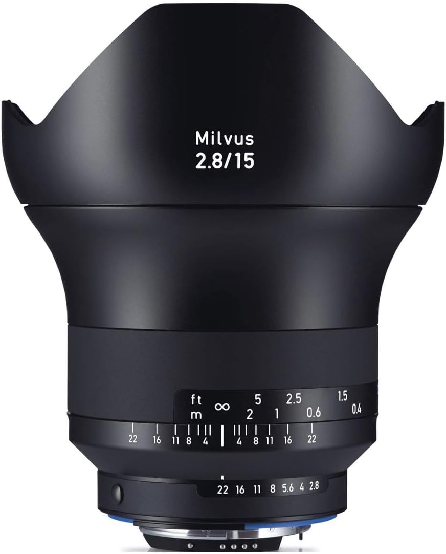 ZeissCarl Milvus 2.8/15mm ZF.2 SLR Super Wide Lens Black - Camera Lenses and Filters (SLR, 14/12, Super Wide Lens, 0.25m, Nikon F, 1.5cm)
