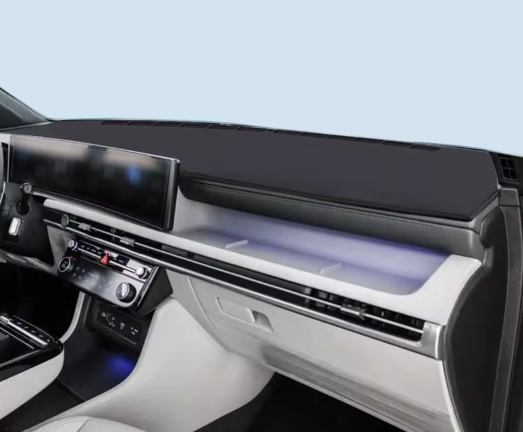 Black Leather Car Tray Dashboard Cover Car Dash Pad Car Dashboard Mat Compatible for Hyundai Tucson 2025-2026-2027