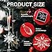 2025 Annual Christmas Ornaments Crystal Snowflake Star - Christmas Tree Ornaments Pendant Sun Catcher Home Hanging Decor (2025 White Crystal 3 Layers)