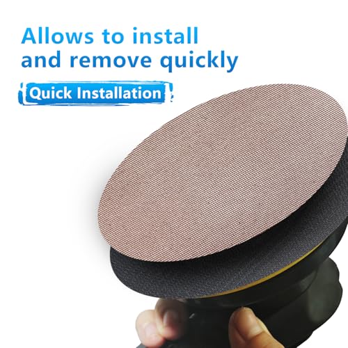 GZKTY Schleifgitter 150mm Klett, Körnung 60/80/120/180/240, für 150mm Exzenterschleifer Schleiftellerschoner Schutzauflage 2608000690 8295612111 R7303 GEX 40-150（50 Stück）