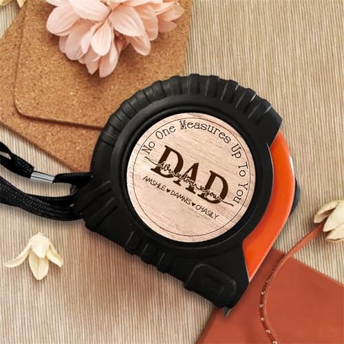 Set de cinta métrica y martillo personalizado para papá miniatura 2