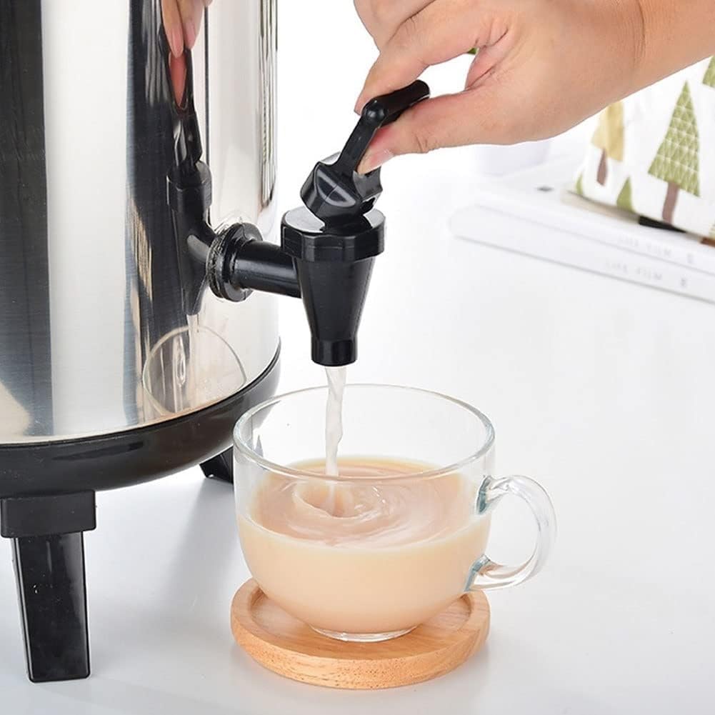 Dispensador de agua caliente con grifo, termo de acero inoxidable para catering, hervidor de agua con termostato de 6 l/8 l/10 l/12 l, termo de café comercial con barril aislado, aislado durante 10