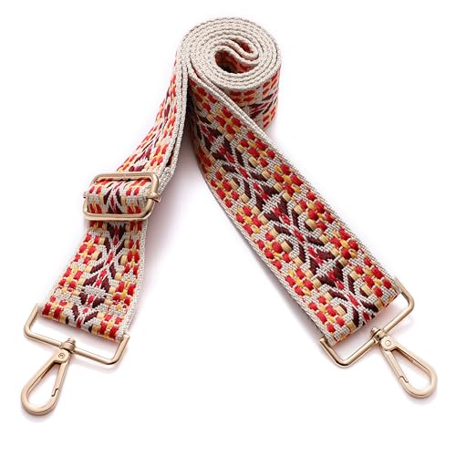 Image of Canvas Crossbody Strap for Handbags - Wide Adjustable Shoulder Strap Replacement