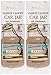 Yankee Candle Car Jar Classic Cardboard Car ,Home & Office Hanging Air Freshener, Sun & Sand (Pack of 2)
