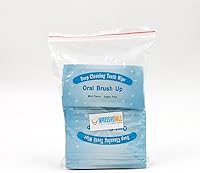 Vista 2 de Cepillo de dientes de limpieza profunda, 100 unidades, toallitas blanqueadoras para cepillos orales, sabor menta