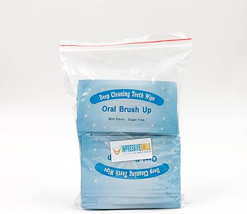 Miniatura 2 de Cepillo de dientes de limpieza profunda, 100 unidades, toallitas blanqueadoras para cepillos orales, sabor menta