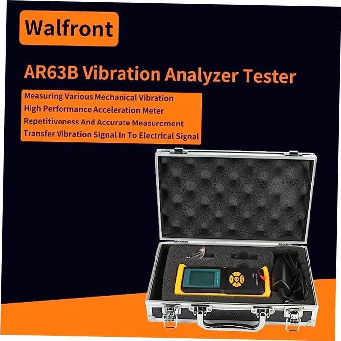 Analizzatore di vibrazioni portatile AR63B - Misuratore del sensore di vibrazione ad alta precisione for test precisi - Tester vibrometro versatile for prestazioni migliorate nelle applicazioni indust