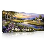 Durable et confortable : fabriqué en microfibre tissée de haute qualité et en caoutchouc naturel, notre tapis de souris de jeu est conçu pour une durabilité durable et offre une surface douce et confortable pour votre main lorsque vous travaillez ou jouez