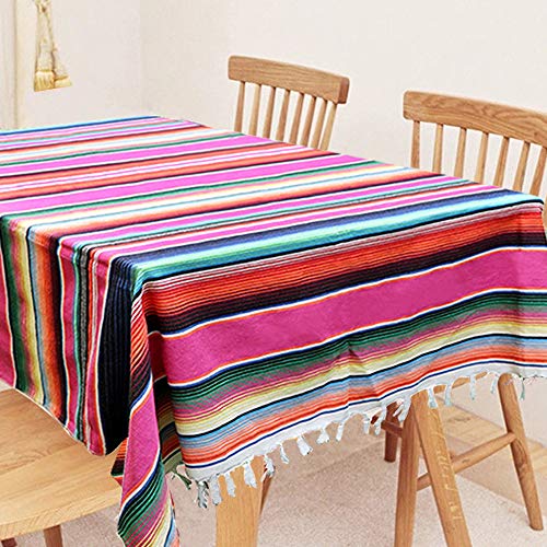 Nappe mexicaine rectangulaire coton pour déco table anniversaire - 4
