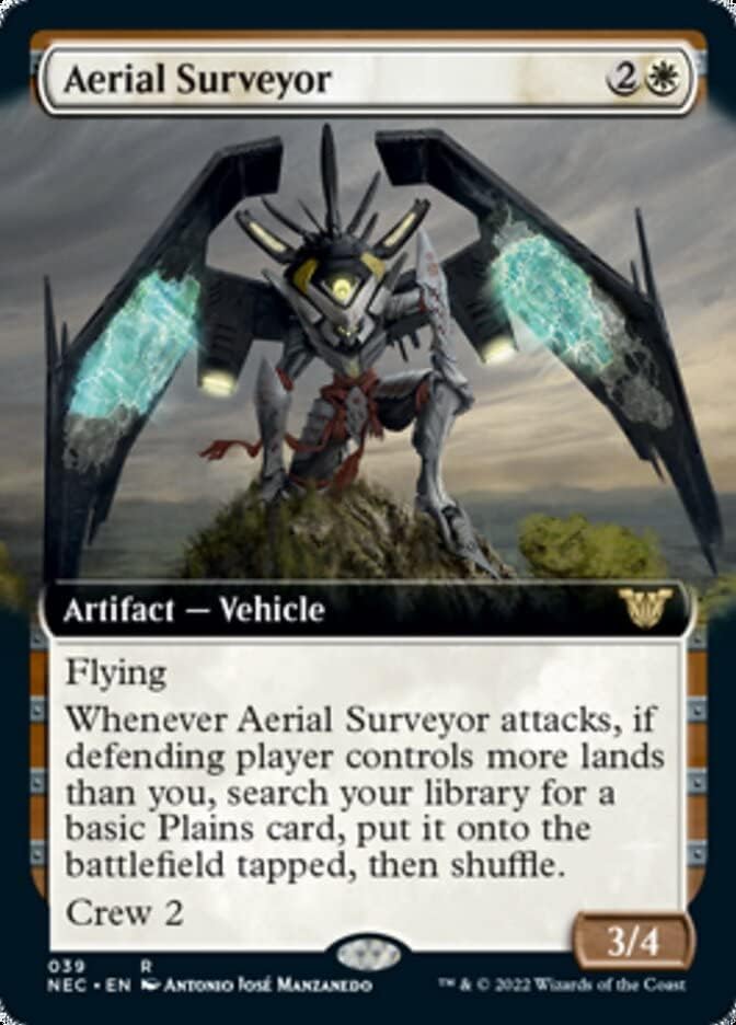 Magic: the Gathering - Aerial Surveyor (039) - Extended Art - Neon Dynasty Commander