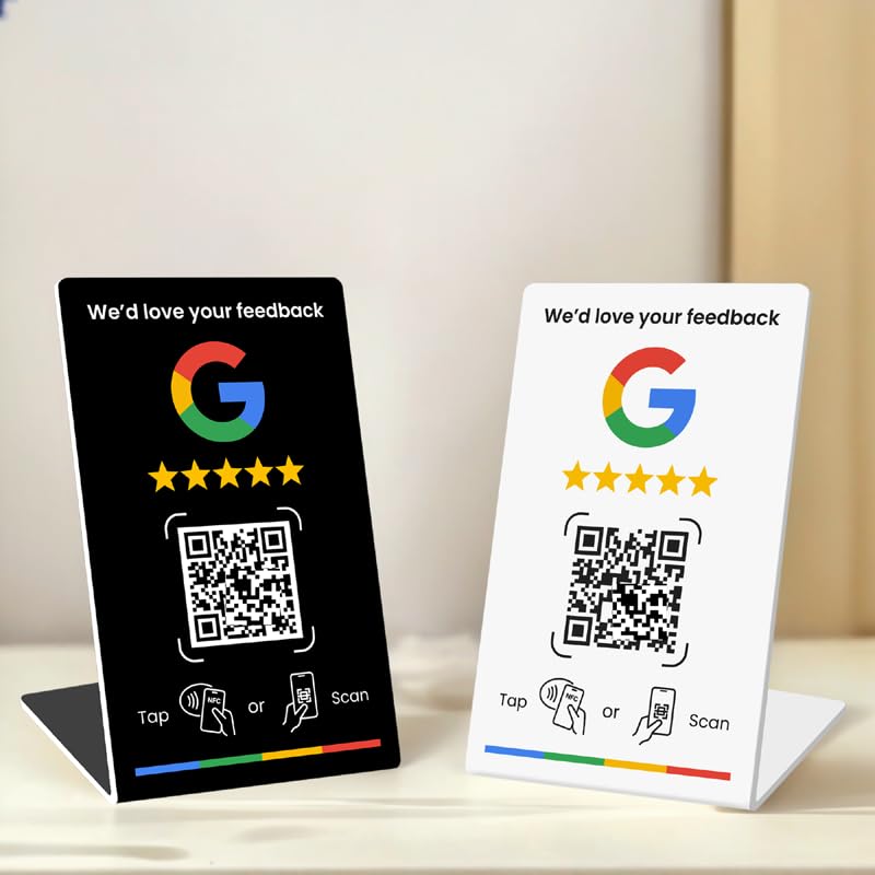 Amazon | Google用レビュービジネススタンド、レビューサインNFCタップ